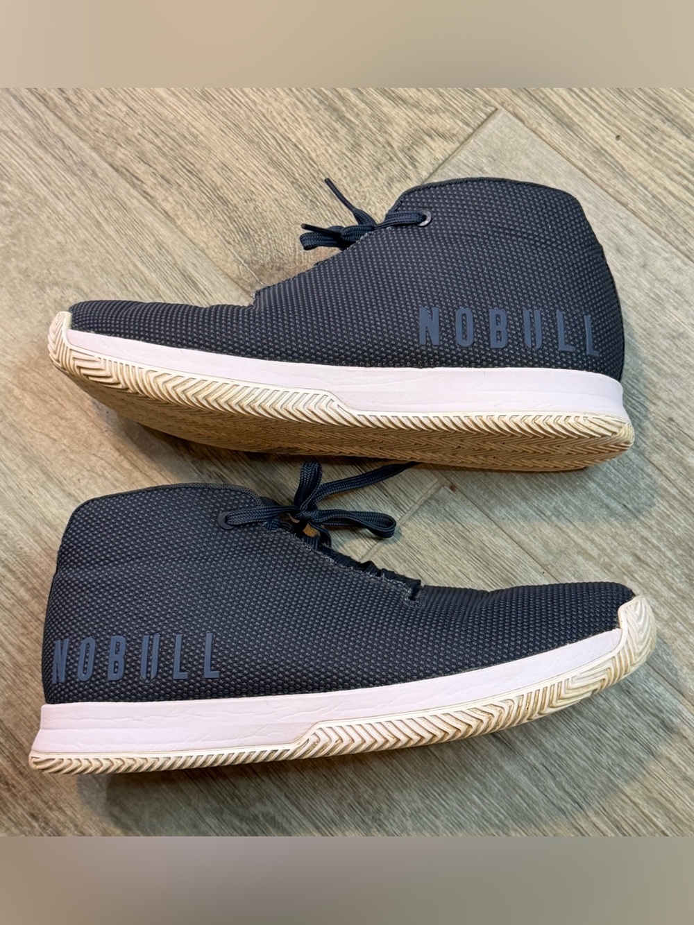 NOBULL Mid Top Trainer Men's 11 (Women 12.5) Blue SuperFabric Training CrossFit
